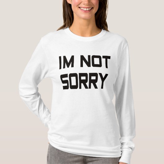 申し訳ない Tシャツ (正面)