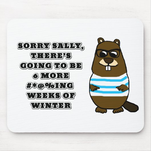 申し訳なくサリー、冬の他の6つ#*@%ing週 マウスパッド (正面)