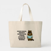 申し訳なくサリー、冬の他の6つ#*@%ing週 ラージトートバッグ (裏面)