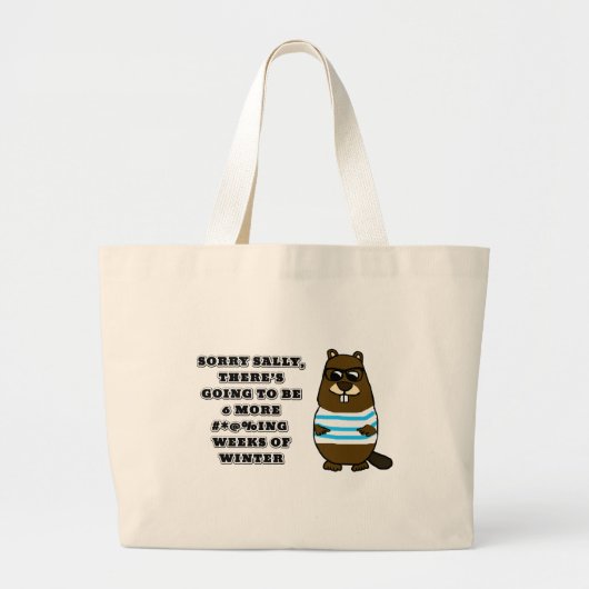 申し訳なくサリー、冬の他の6つ#*@%ing週 ラージトートバッグ (正面)