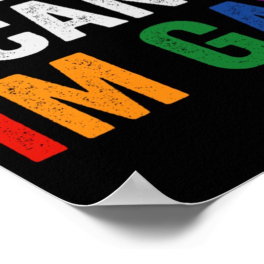 申し訳なく存じないが、私はゲイおもしろいプライド月のギフトである ポスター (角)