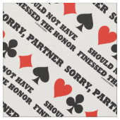 申し訳なく存じなかった ファブリック (クローズアップ)