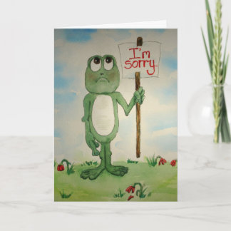 申し訳なく存じますが許して下さい カード