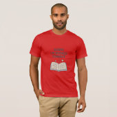 申し訳なく存じますが、今夜の予約はおもしろい- Introvert Book Tシャツ (正面フル)