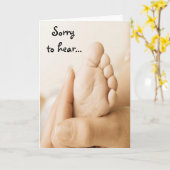 申し訳なく思うベビーカード カード (黄色い花)