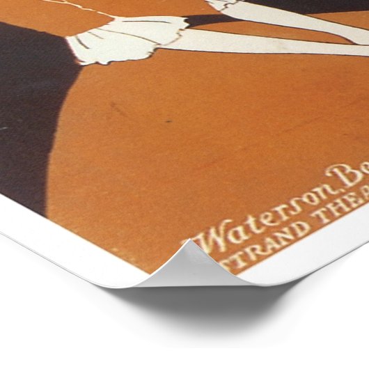 申し訳なく思うヴィンテージソングブックカバー ポスター (角)