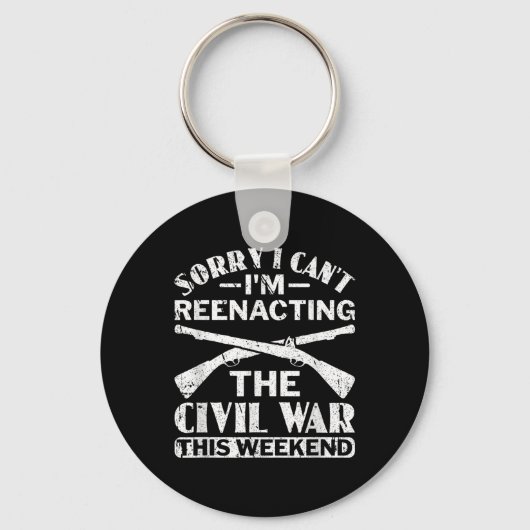 申し訳なく思う南北戦争の再現 – Civil War Reen キーホルダー (正面)