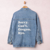 申し訳なく思わないBye USA州Oregon デニムジャケット (ハンガー)