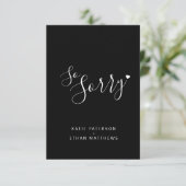 申し訳なく思わ結婚ず、ストリーミングへの変更をキャンセル 案内状 (スタンド正面)