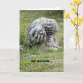 申し訳なく思失ったうカードどこ私の頭ユニーク カード (黄色い花)