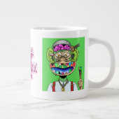 申し訳なく王アクチン風変わり』 ジャンボコーヒーマグカップ (右)