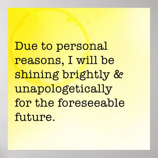 申し訳なさそうに明るく輝やる気を起こさせるく ポスター (正面)