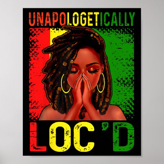 申し訳なさそうにLoc'd African American Women 6月 ポスター (正面)
