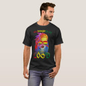 申し訳なさそうにLoc'd Afro Meline Queen Art June Tシャツ (正面フル)
