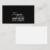 申し訳なもしくも許す 名刺 (正面/裏面)