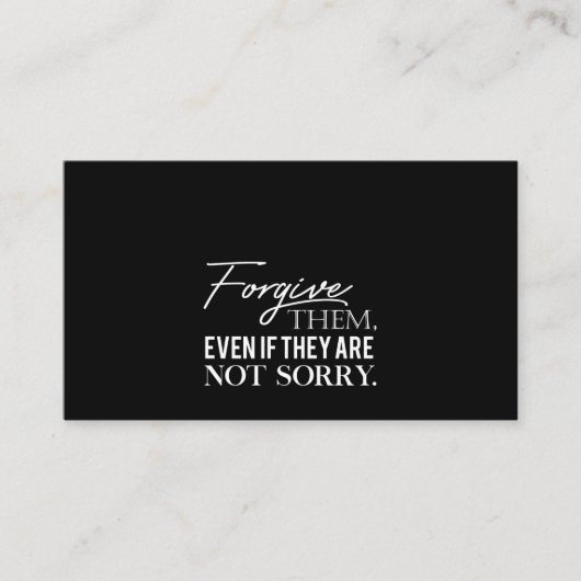 申し訳なもしくも許す 名刺 (正面)