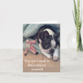 申し訳な感じい カード (正面)