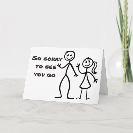 申し訳な離れい」の恋しく思言葉 カード (正面)