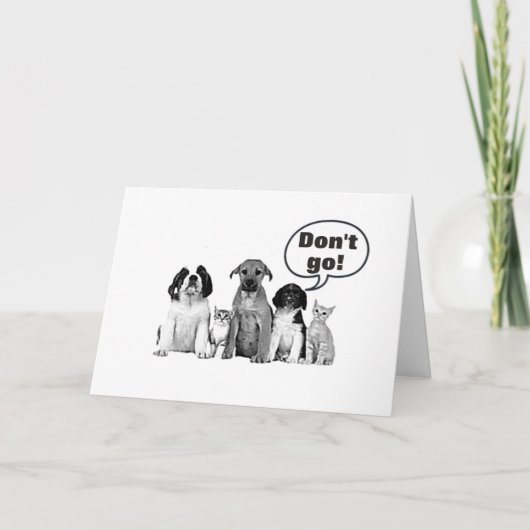 申し訳な離れい」の恋しく思言葉 カード (正面)