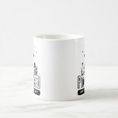 申命記のミニマルな聖句を約束したように コーヒーマグカップ (中央)