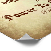 申命記の聖書あなたの神の主を思い出しなさい ポスター (角)