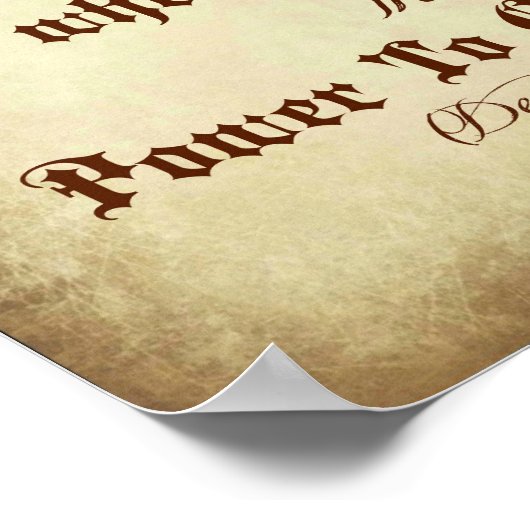 申命記の聖書あなたの神の主を思い出しなさい ポスター (角)