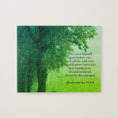 申命記感動的31:8-9 ジグソーパズル (横)