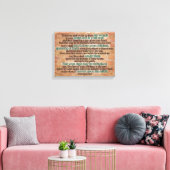 申命記11聖書聖句キリスト教聖なる書物、 経典芸術 キャンバスプリント (インサイチュ (リビング))