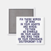 申命記11:18 マグネット (正面/裏面)