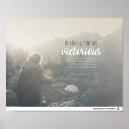 申命記20:4 – あなたは勝利である ポスター