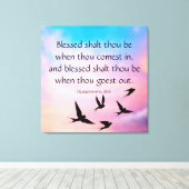 申命記28:6 キャンバスプリント (インサイチュ (ウッドフロア))