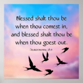 申命記28:6 ポスター (正面)