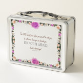 申命記31よ、恐れてはいけない。 メタルランチボックス (裏面)