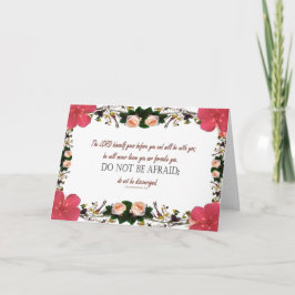 申命記31花葉書は恐れない カード