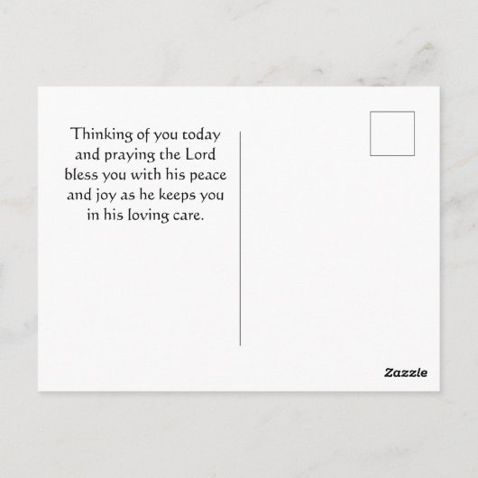 申命記31:6わたしは聖書と共に行くことを恐れてはいけない ポストカード (裏面)