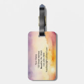 申命記31:6わたしは聖書と共に行くことを恐れてはいけない ラゲッジタグ (裏面縦)