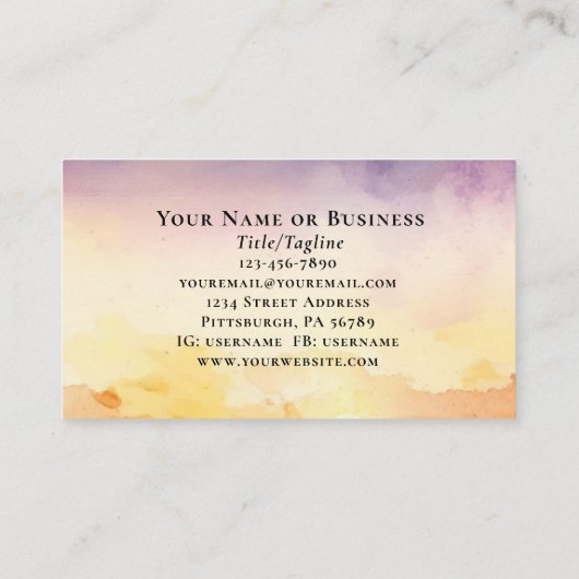 申命記31:6わたしは聖書と共に行くことを恐れてはいけない 名刺 (裏面)