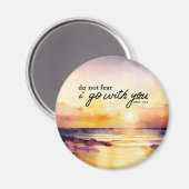 申命記31:6を恐れるな 私はあなたと共にいる 聖書 マグネット (正面/裏面)