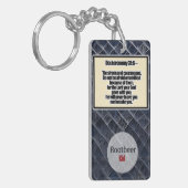 申命記31:6キーチェーン キーホルダー (正面左)