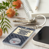 申命記31:6キーチェーン キーホルダー (正面右)