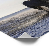 申命記31:6強く勇敢なる、馬 ポスター (角)