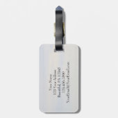 申命記31:6強く勇敢なる、馬 ラゲッジタグ (裏面縦)