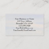 申命記31:6強く勇敢なる、馬 名刺 (裏面)