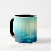 申命記31:6聖書の節の青を恐れてはいけない マグカップ (正面左)