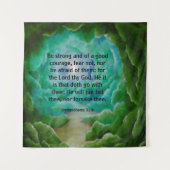 申命記31:6 タペストリー (正面)