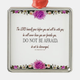 申命記31:8主は先に行く メタルオーナメント