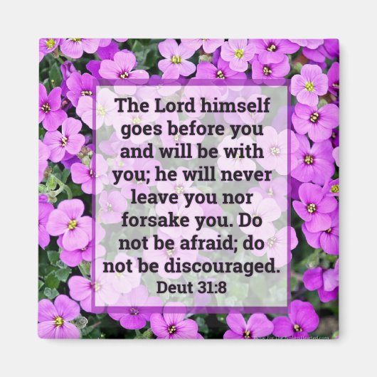 申命記31:8磁石 マグネット (正面)