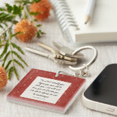 申命記31:8聖書の聖句イメージペーパーナプキン キーホルダー (正面右)