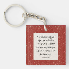 申命記31:8聖書の聖句イメージペーパーナプキン キーホルダー