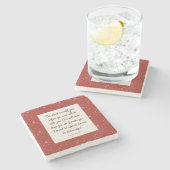 申命記31:8聖書の聖句イメージペーパーナプキン ストーンコースター (横)